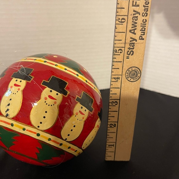 Charming Snowman Ornaments - Red and Gold - Picture 4 of 4